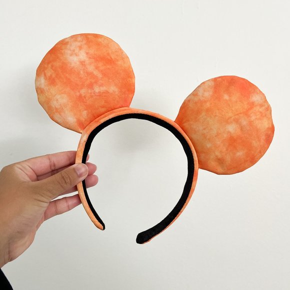 Disney Accessories - Disney Parks Orange Tie Dye Mickey Mouse Ears [no bow]